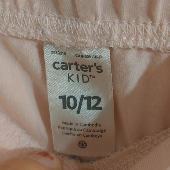 3/$25 Carter's Kid light pink pastel shorts 10/12 dance gymnastics Acro … - Picture 5 of 5